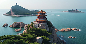 海濱風光-崂山(shān)-城(cheng)市(shi)老街(jiē)-西海岸-海底隧道雙高(gao)